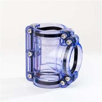 Tee de contenció secundària de PVC transparent