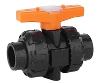 Vàlvula de bola de PVC True Union amb tipus de bola ventilada